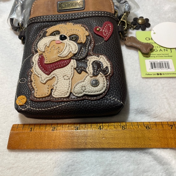 Chala Shih Tzu Convertible Crossbody Phone Purse Wallet Pouch New with Tags - Picture 7 of 9